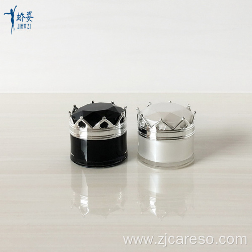 King Crown Shaped Small Empty Cream Cosmetic Jar